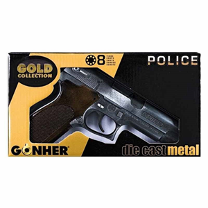 تفنگ اسباب بازی فلزی پلیس گانهر Gonher مدل 45.1_اسباب بازی